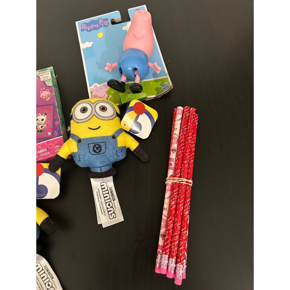 Bulk Lot Kids Toys Playing Cards Pencils Minions Peppa Pig Jurassic World Hasbro